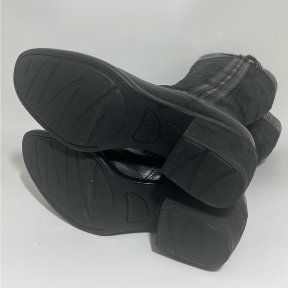Born Uchee Black Leather Suede Tall Boot 7.5M - Picture 7 of 11